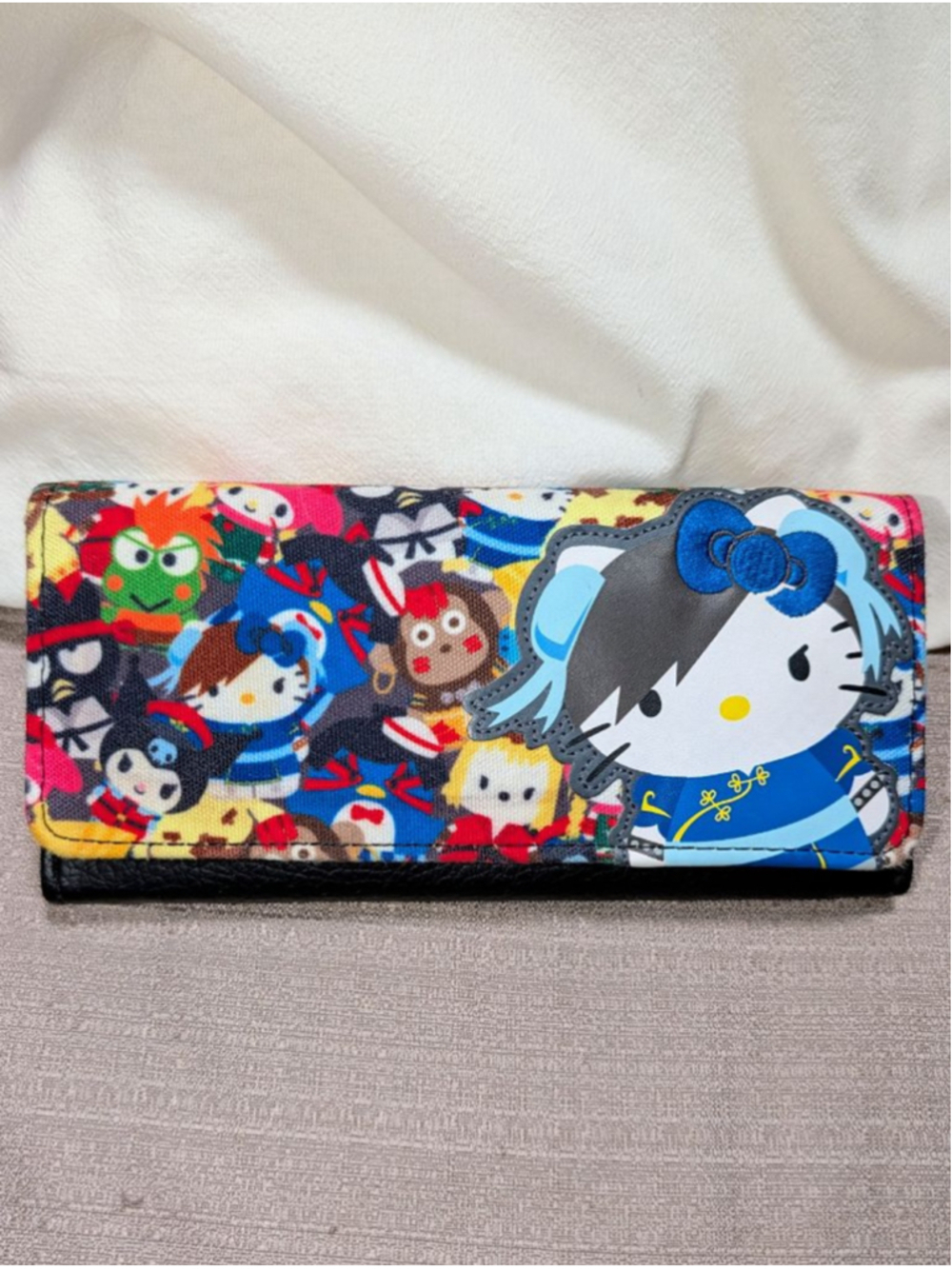 Street Fighter x Sanrio Loungefly Wallet Hello Kitty Chun Li Gamer Anime Cute